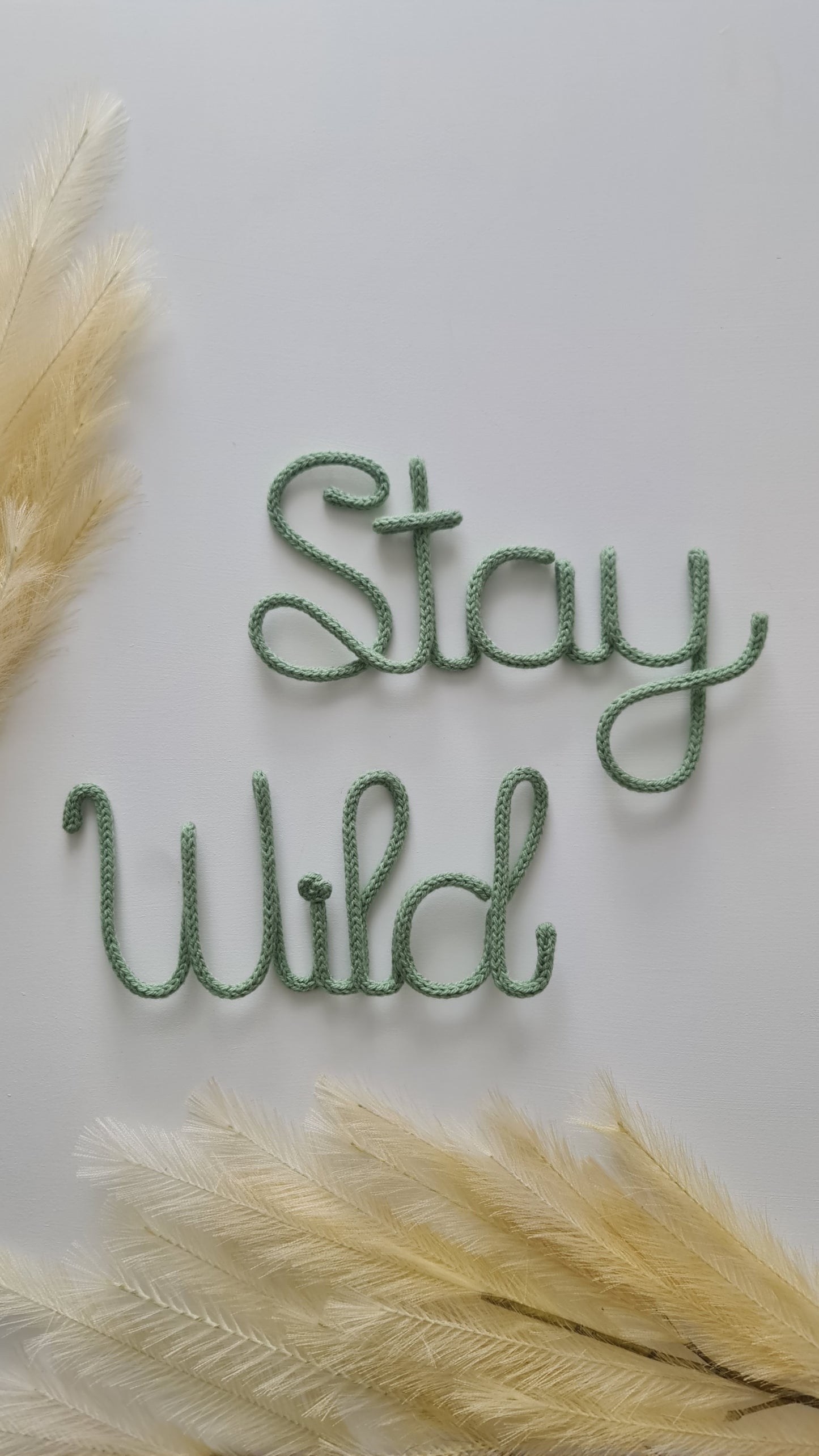 Personalised Knitted Saying