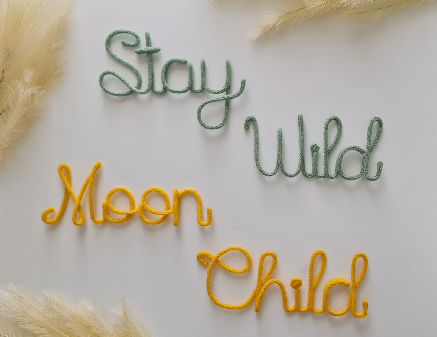 Personalised Knitted Saying