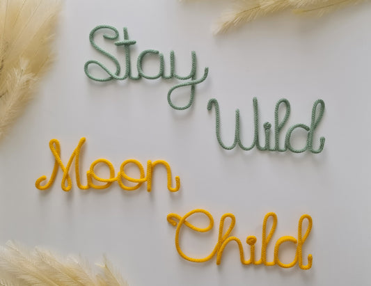 Personalised Knitted Saying